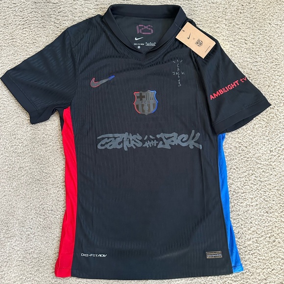 FC BARCELONA 2024/25 AWAY MATCH x CACTUS JACK JERSEY - Picture 1 of 3